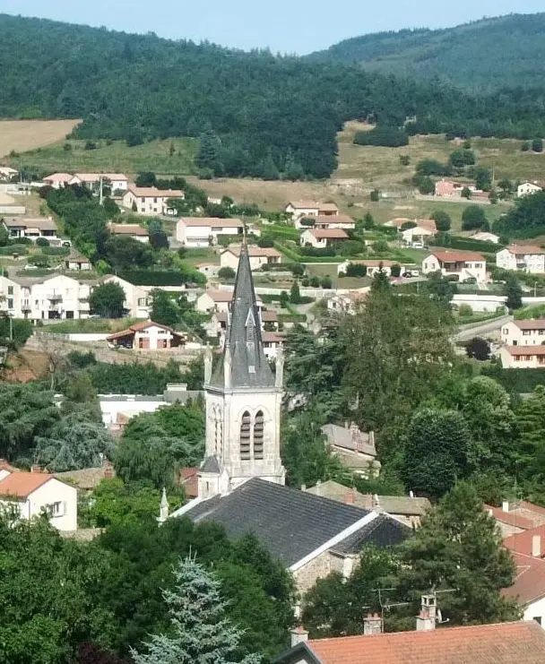 Saint-Marcel-lès-Annonay église et village 2