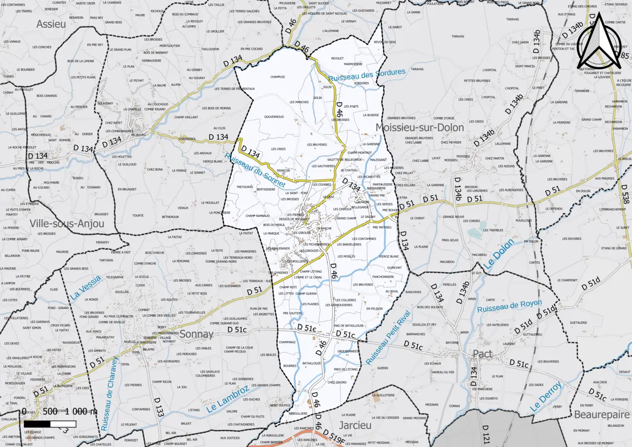 38037-Bellegarde-Poussieu-Cadastre
