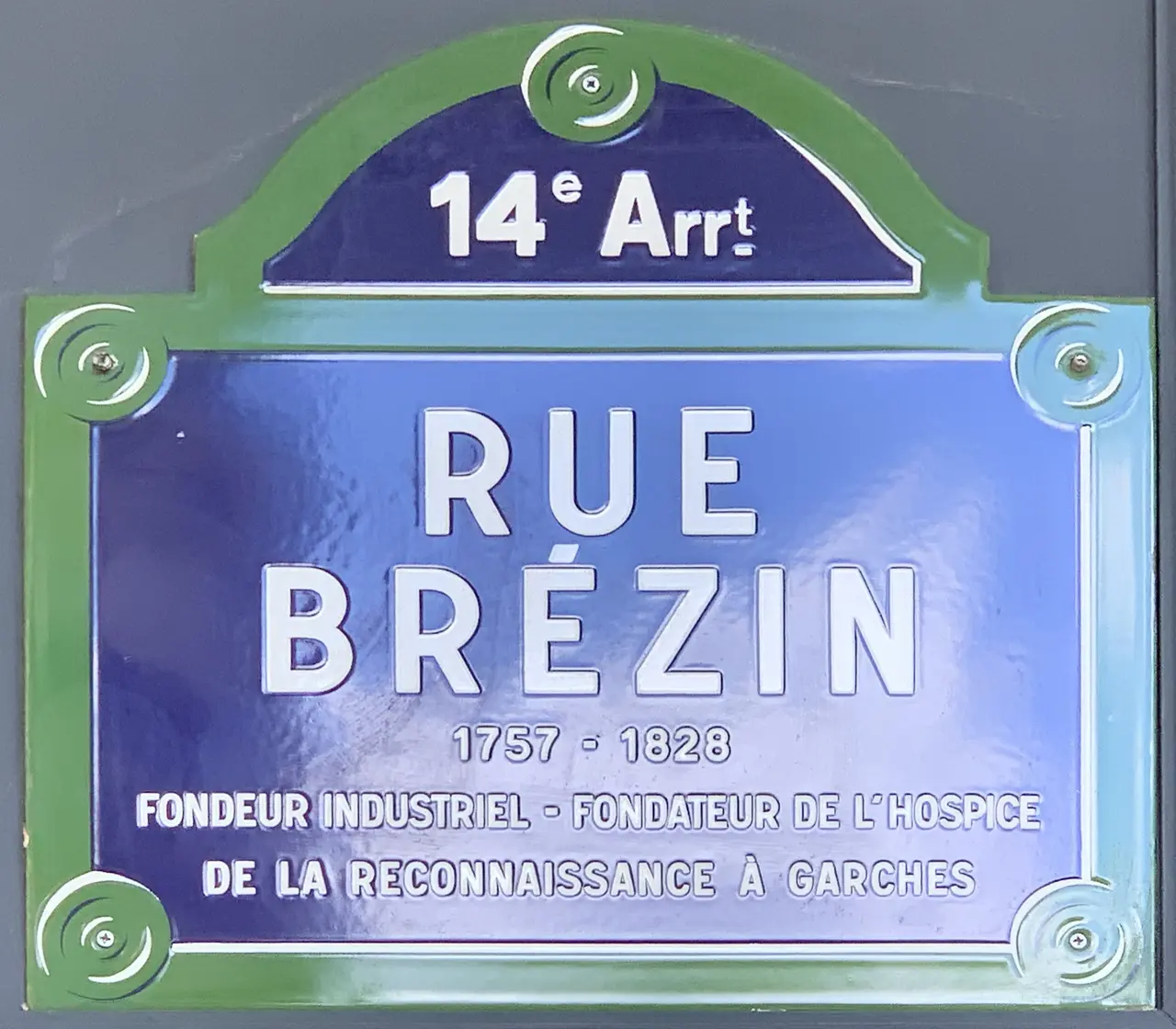Plaque Rue Brézin - Paris XIV (FR75) - 2021-08-01 - 1