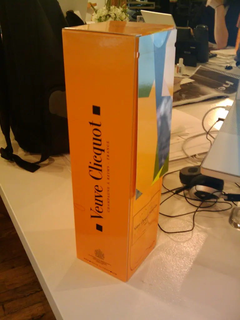 champange from client