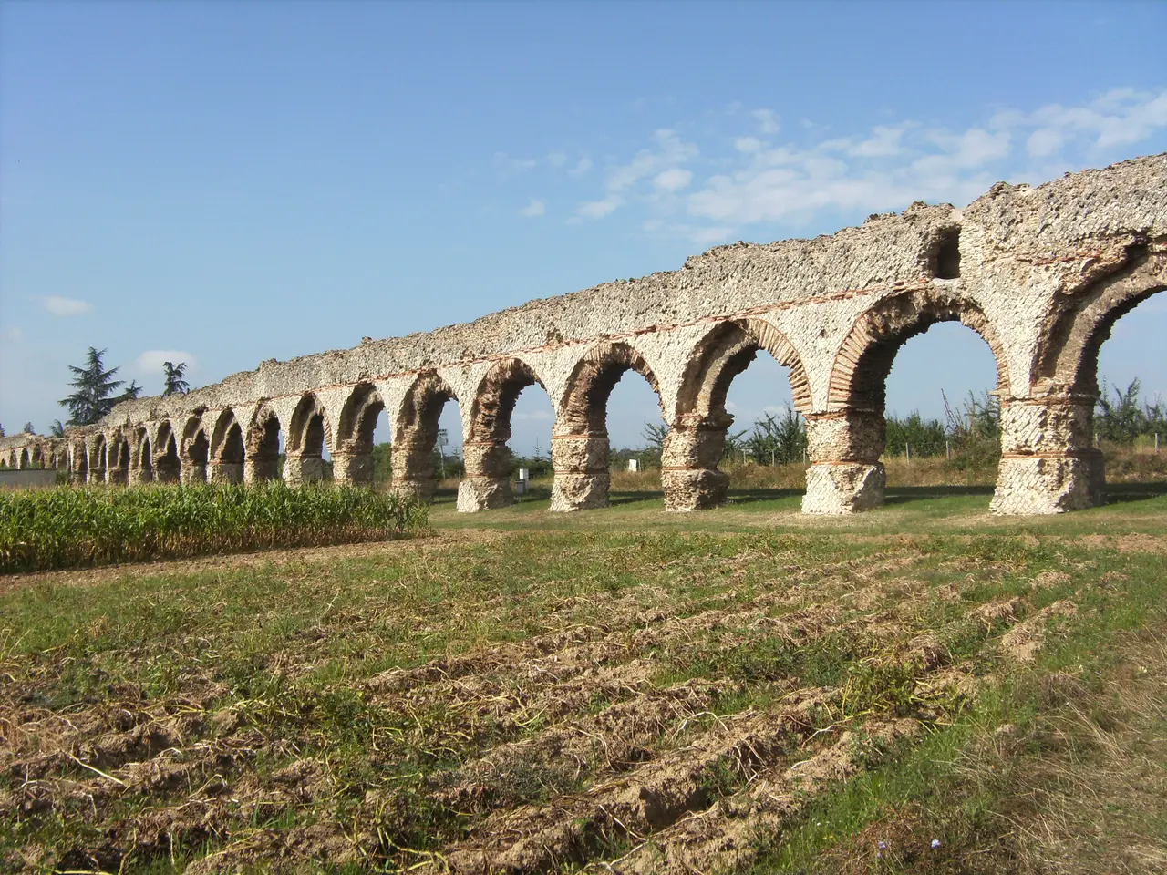 Aqueduc du Gier-Chaponost-Plat de l'Air-Conduite sur arc