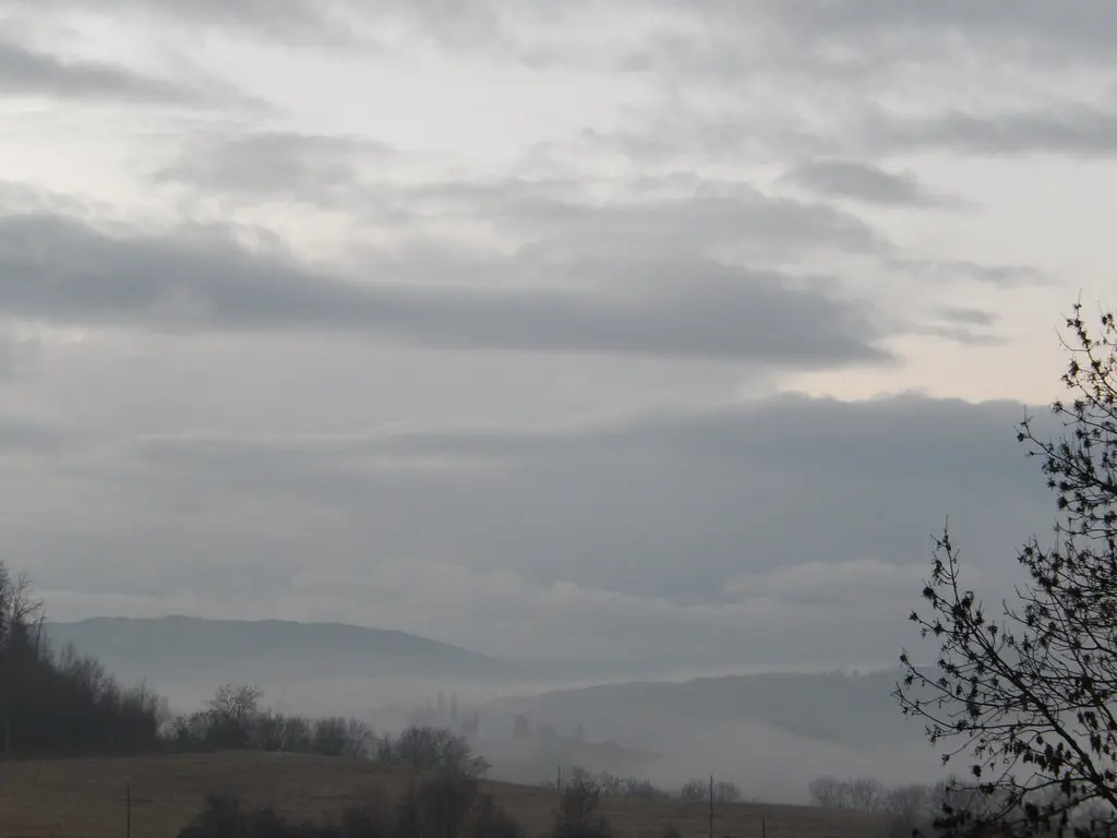 La disparition du paysage, Chavanod, Haute-Savoie, Rhône-Alpes, France