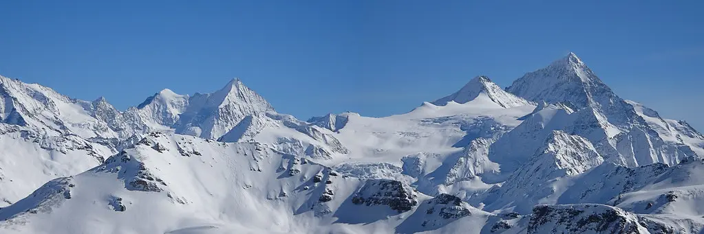 Wellenkuppe - Ober Gabelhorn - Grand Cornier - Dent Blanche