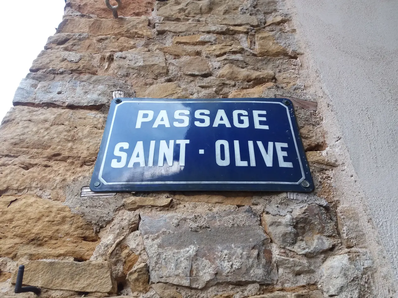 Couzon-au-Mont-d'Or - Passage Saint-Olive - Plaque