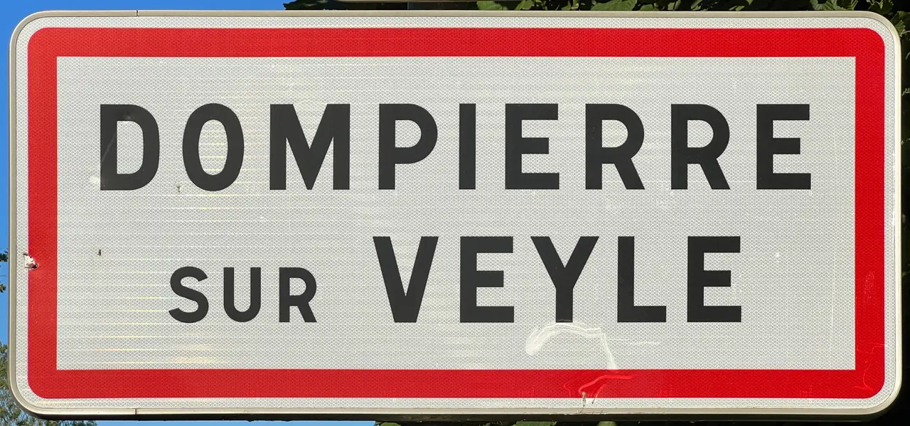Panneau Entrée Dompierre Veyle Rue Dombes - Dompierre-sur-Veyle (FR01) - 2023-07-14 - 1