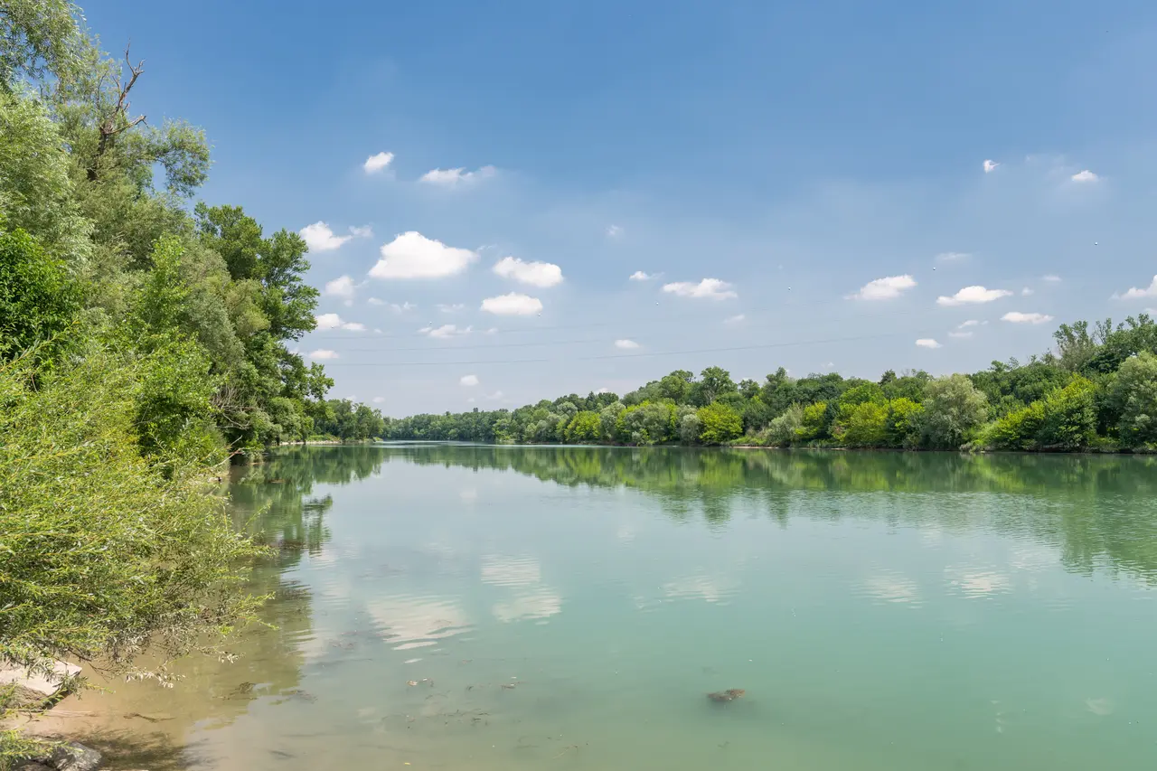 Parc du Rhône Grigny - Vue sur le Fleuve