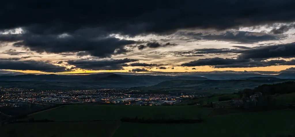 Crépuscule sur Issoire