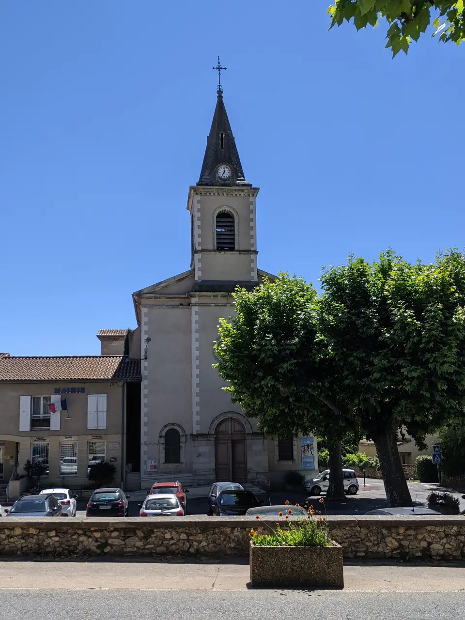 La Bâtie-Rolland - Vue église Notre-Dame des Victoires (mai 2022)