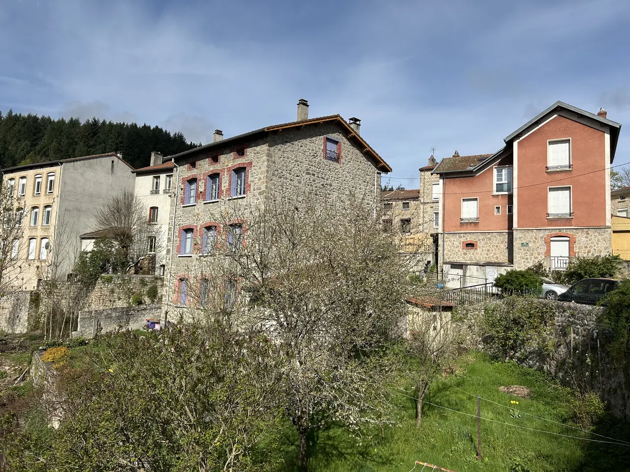 La Séauve-sur-Semène - vue depuis le pont rouge