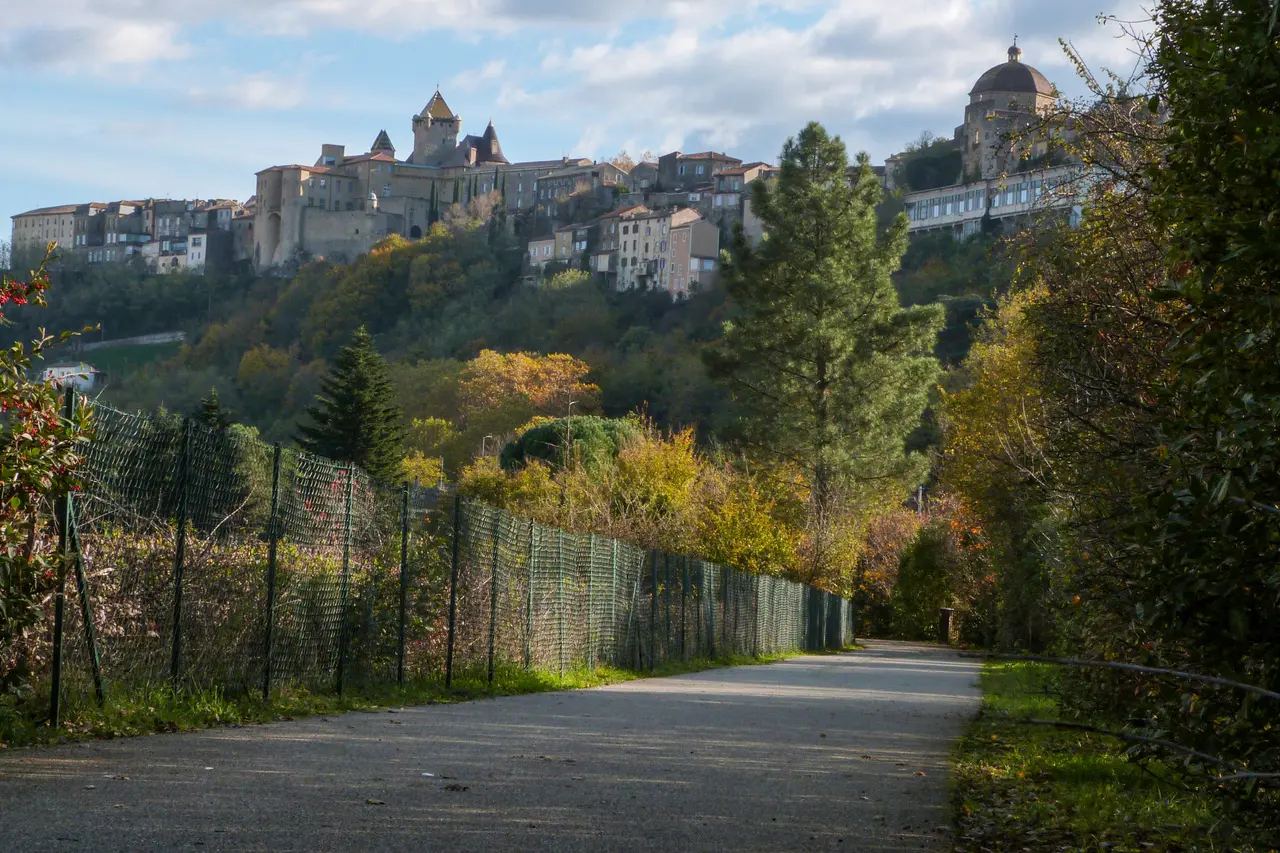 Voie verte Via Ardèche Labégude Pont-d'Aubenas novembre 2024