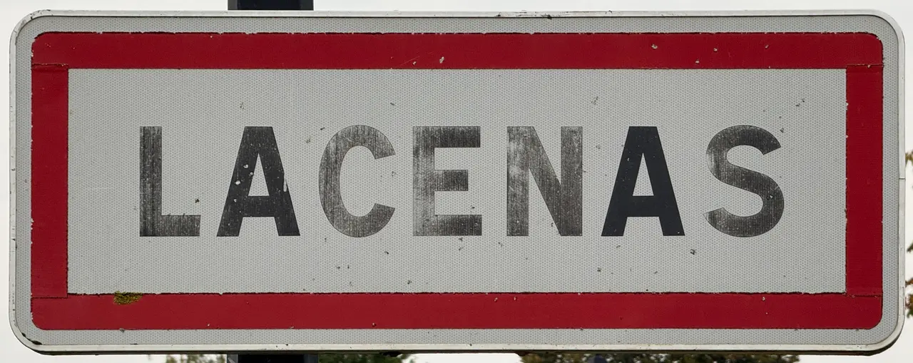 Panneau Entrée Lacenas Route Saignes - Lacenas (FR69) - 2025-08-19 - 1