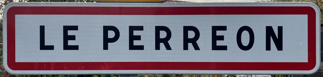 Panneau Entrée Perréon Boulevard Tachon Paquet - Le Perréon (FR69) - 2022-10-31 - 1