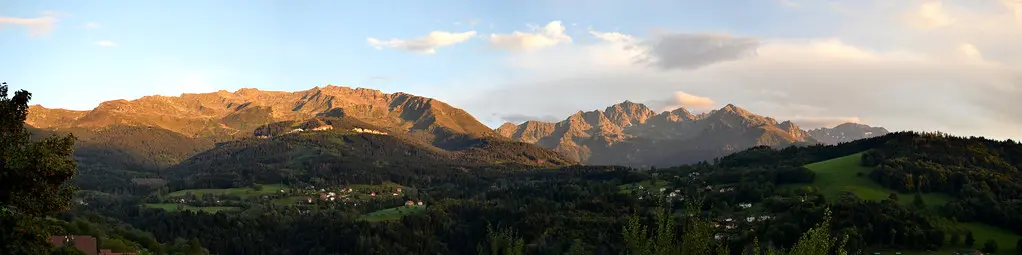 Belledonne from Les Adrets, France