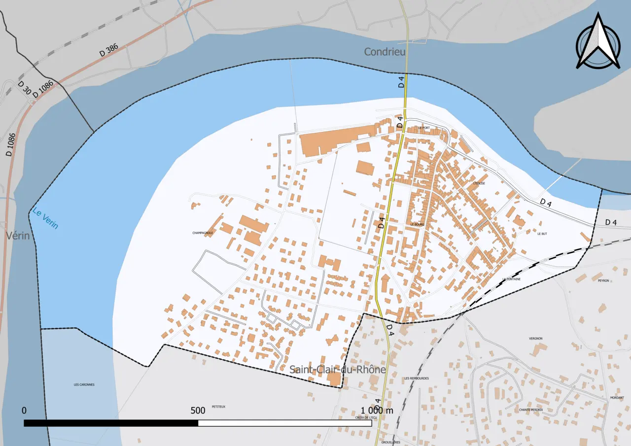 38340-Les Roches-de-Condrieu-Cadastre