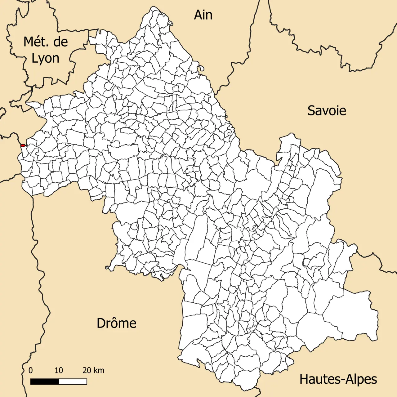 38340-Les Roches-de-Condrieu - Localisation