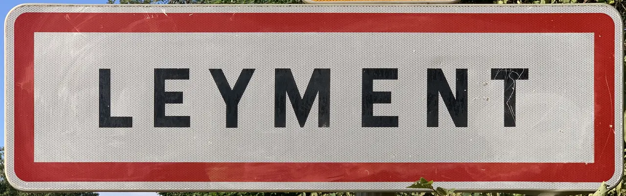 Panneau Entrée Leyment Route D77 - Leyment (FR01) - 2020-08-04 - 1