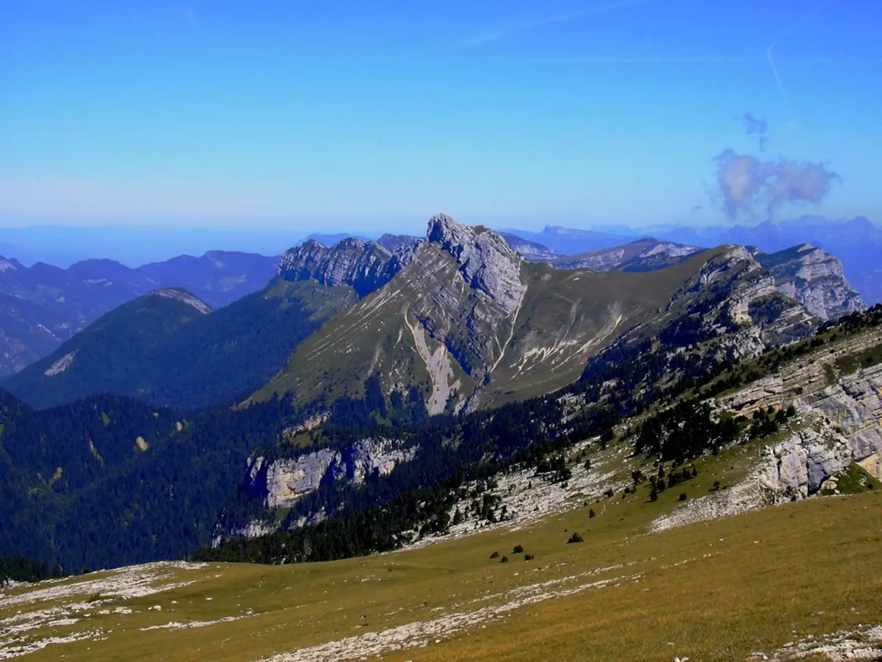 Les Lances de Malissard depuis la Dent de Crolles