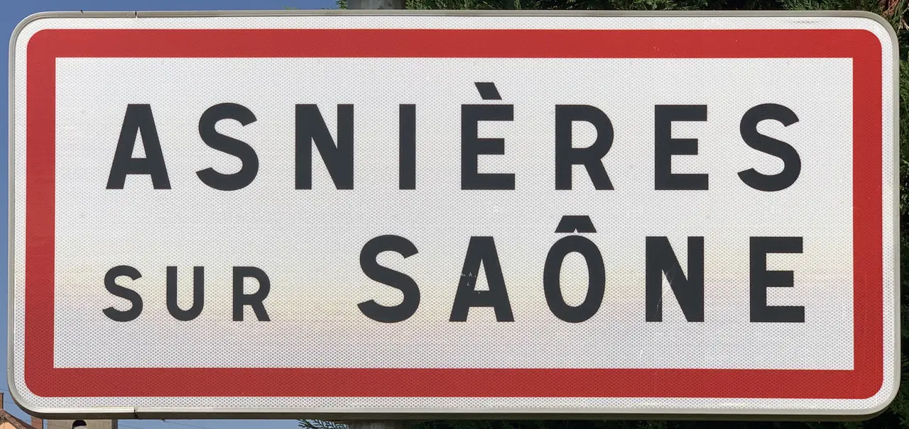 Panneau Entrée Asnières Saône Route Manziat - Asnières-sur-Saône (FR01) - 2020-09-14 - 1