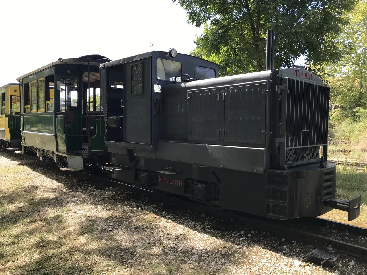 Chemin de fer du Haut-Rhône, locomotive diesel Plymouth, Montalieu-Vercieu, 2025
