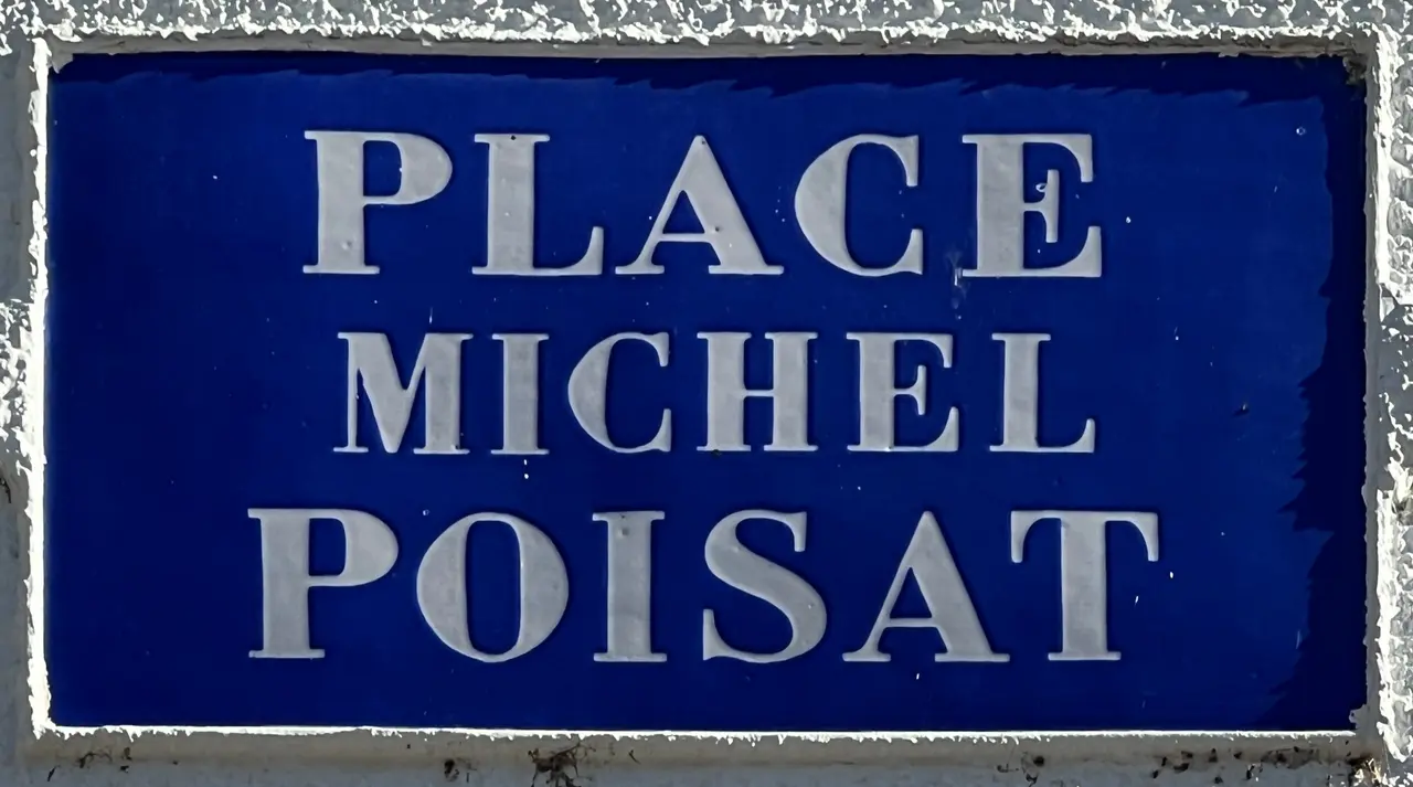 Plaque Place Michel Poisat - Pont-de-Vaux (FR01) - 2023-09-26 - 1
