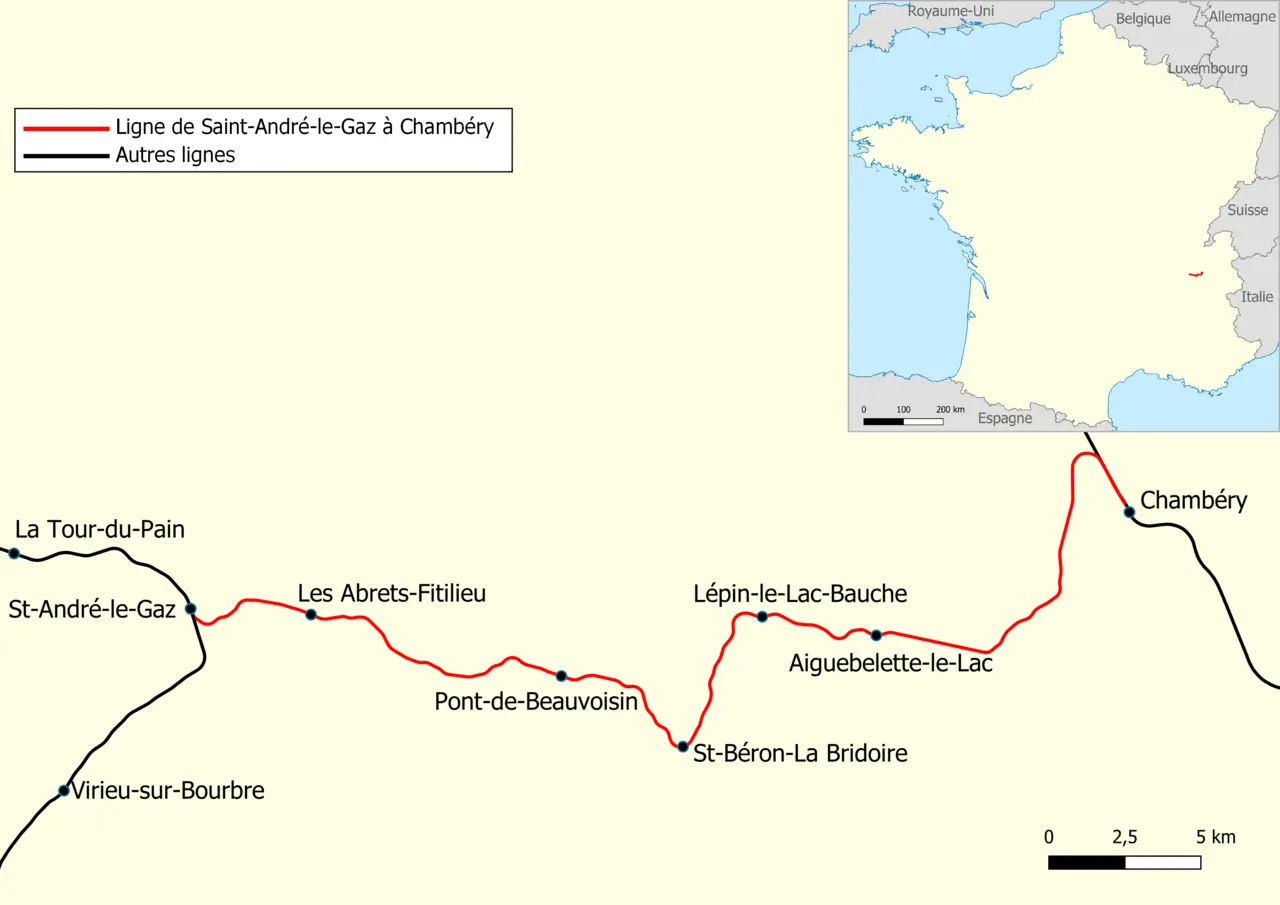 903000 - Ligne de Saint-André-le-Gaz à Chambéry
