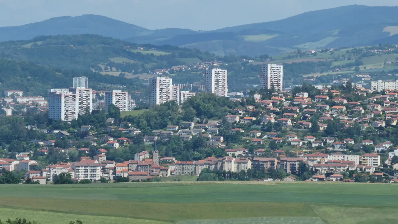 Vue de Villars depuis Saint-Genest-Lerpt