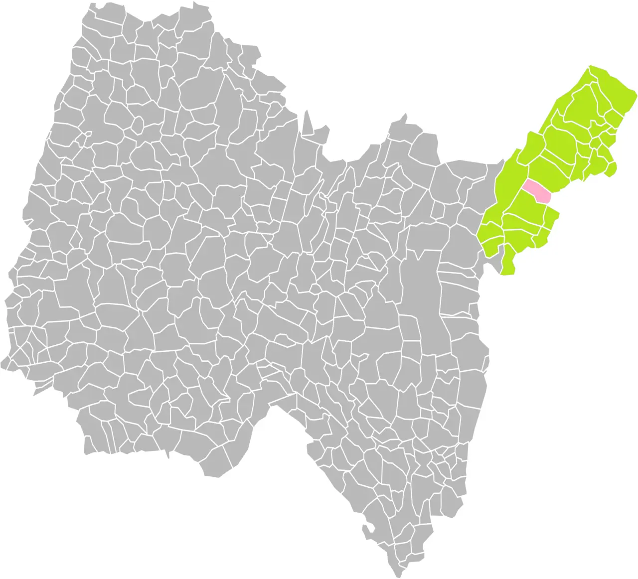 Saint-Jean-de-Gonville (Ain) dans son Arrondissement