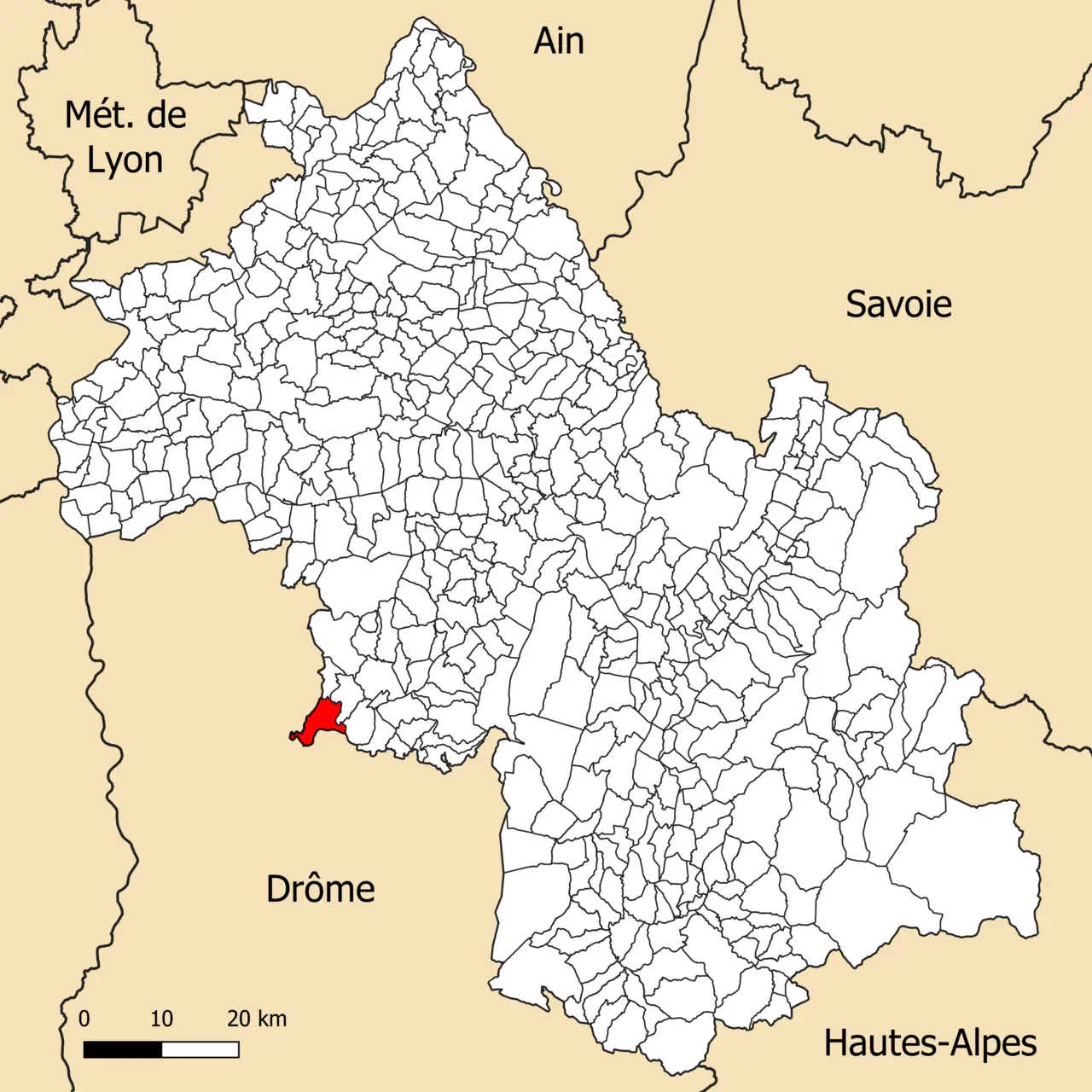 38410-Saint-Lattier - Localisation