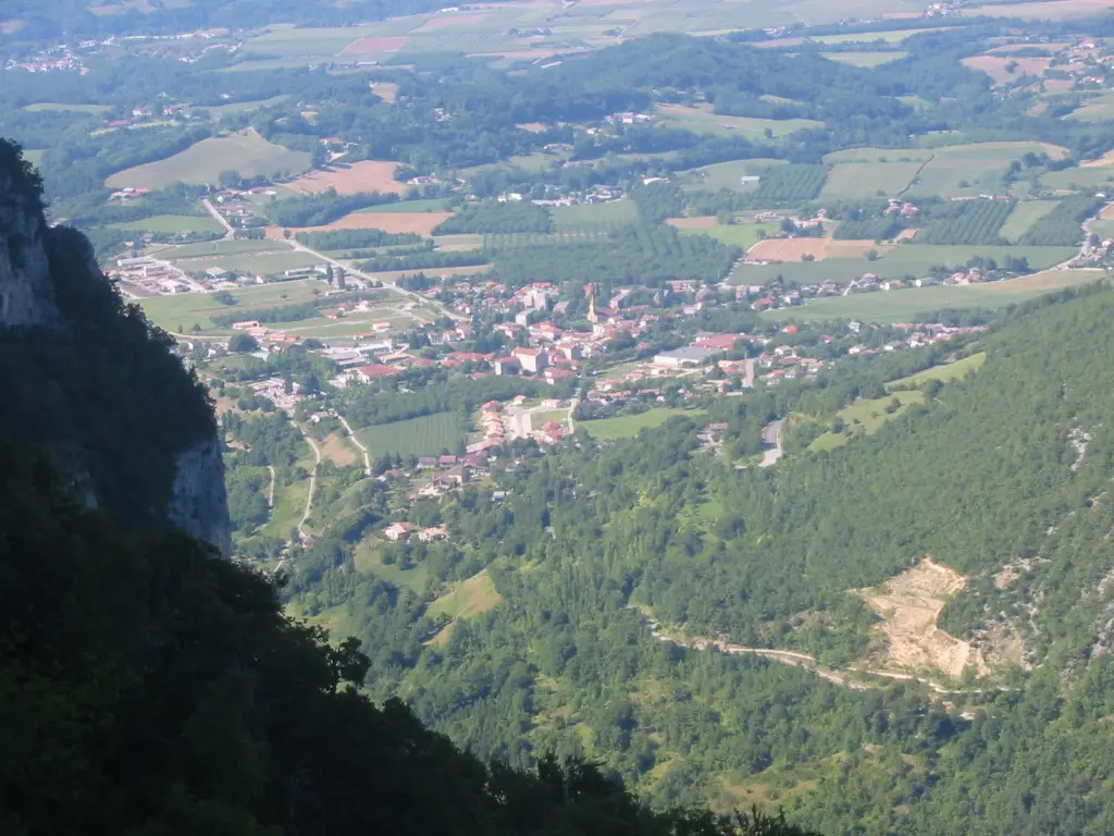Saint-Laurent-en-Royans vu du sud