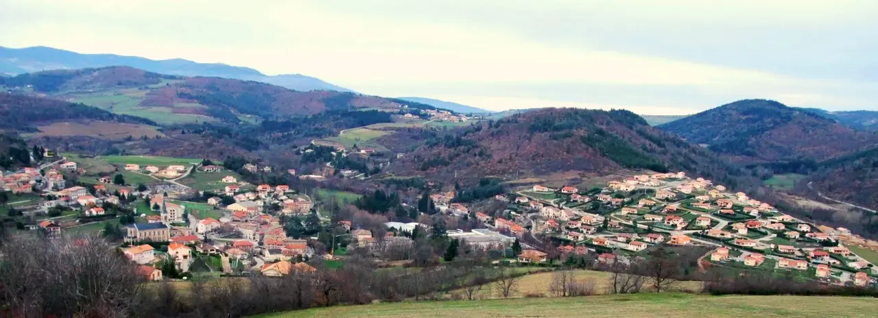 Saint-Marcel-lès-Annonay vu de loin