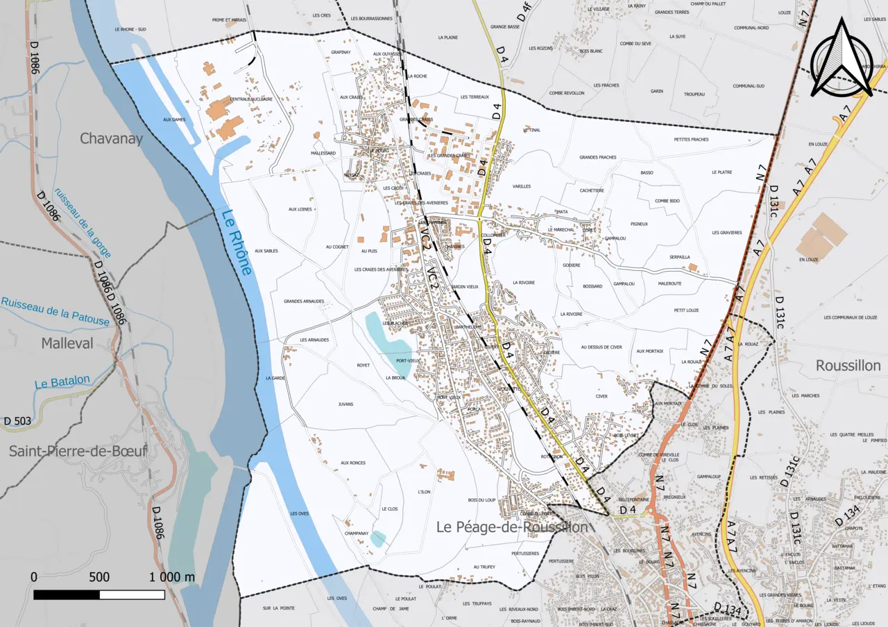 38425-Saint-Maurice-l'Exil-Cadastre