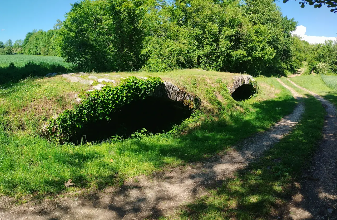 Vue Panoramique du pont dit romain de Saint-Paul-de-Varax en mai 2026