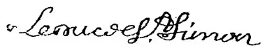 Signature du duc de Saint Simon