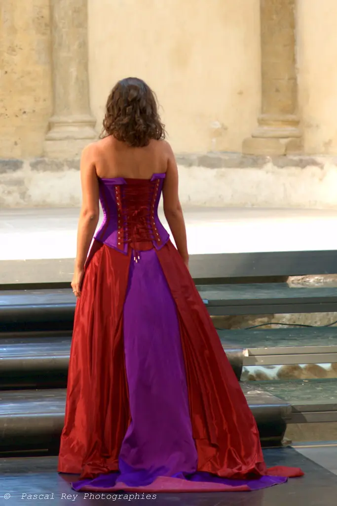 Fashion-Show at the priory of Salaise-sur-Sanne.