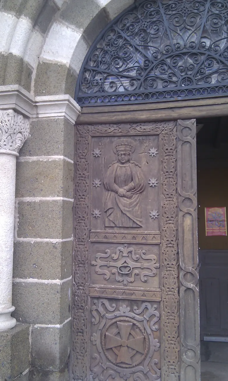 Porte de l'église de Solignac-sur-Loire