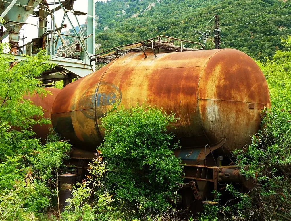 usine chimique abandonnée de villefranche de conflent, wagon pechiney ugine