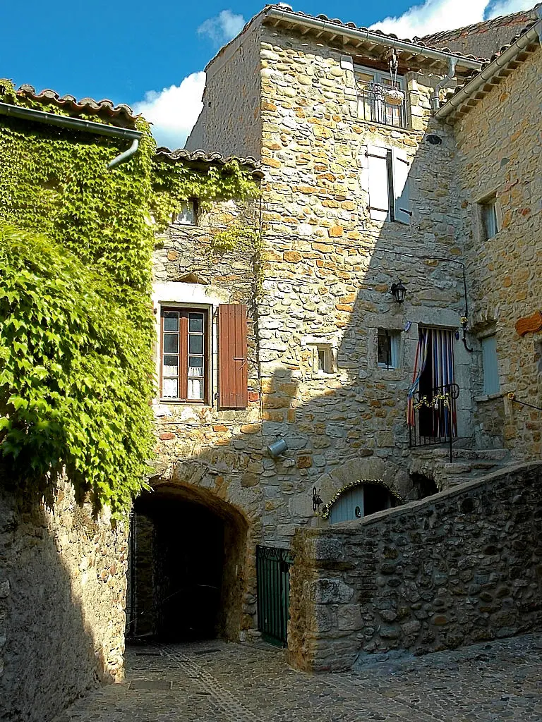 Narrow street at Vallon Pont d'Arc