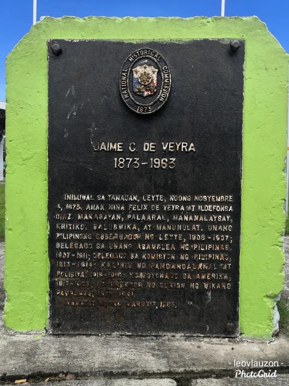 Jaime C. De Veyra NHI Marker