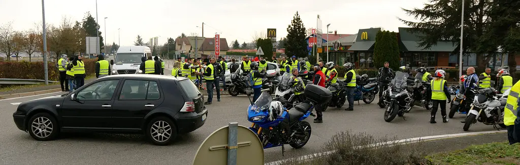 Mouvement des gilets jaunes, Andelnans, 17 Nov 2018