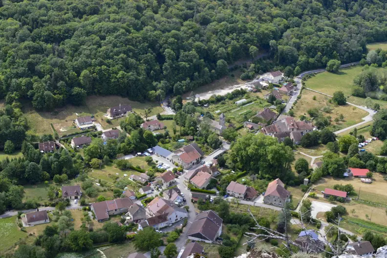 Les Planches-près-Arbois, vue depuis le belvédère de La Châtelaine