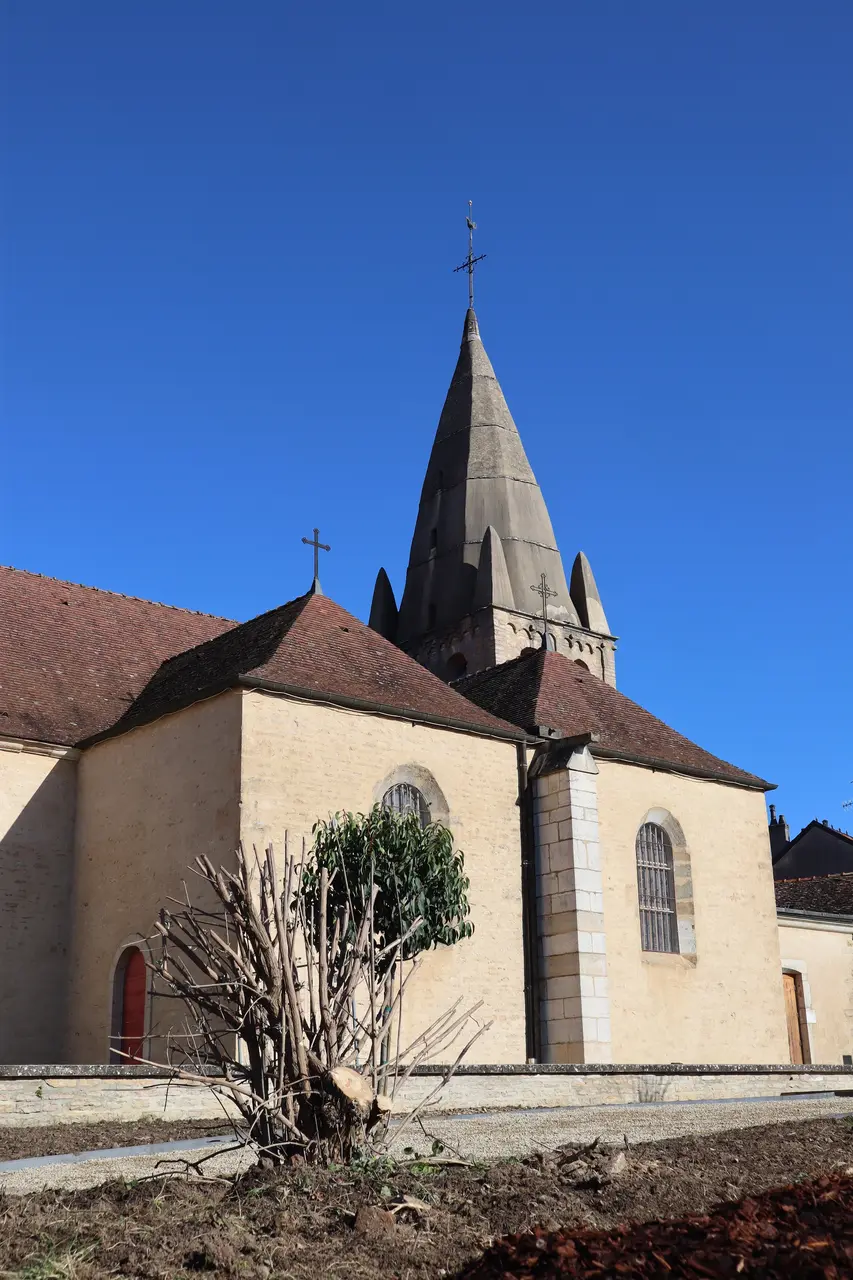 Bligny-lès-Beaune (21) Église Saint-Baldoux - Extérieur - 02