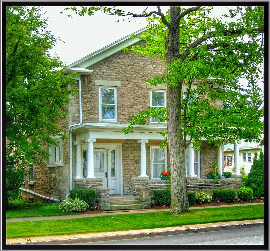Lockport New York - United States - Isaac Dole House - Cana Erie = Porch