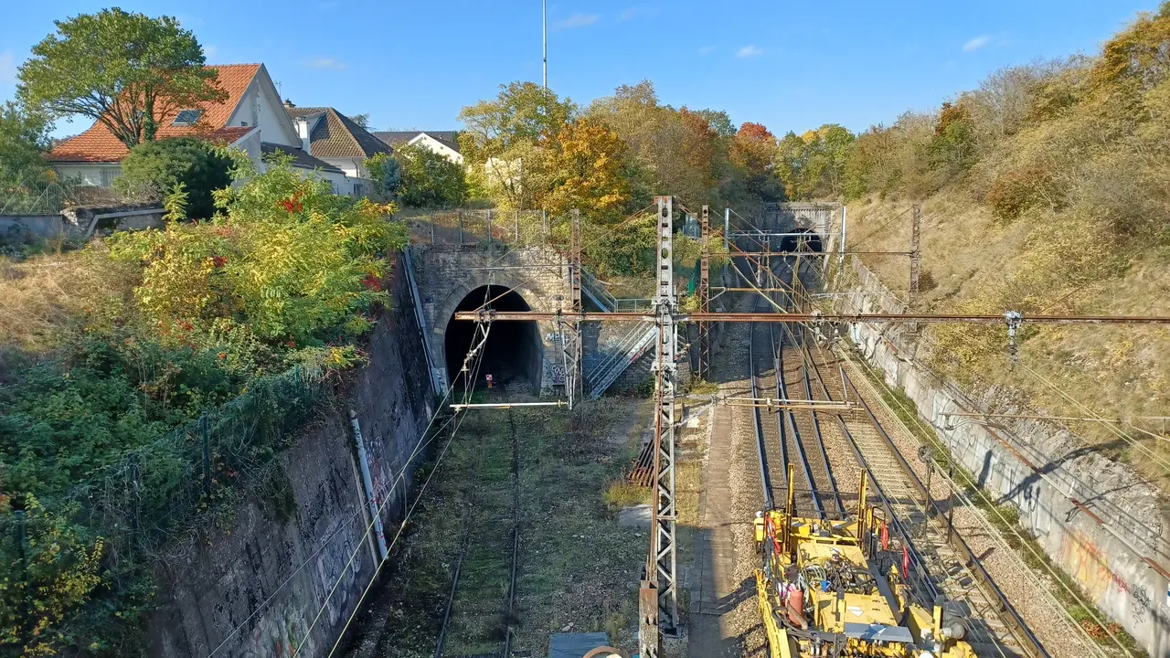 Beginn Bahnstrecke Dijon–Épinac 20211025 02