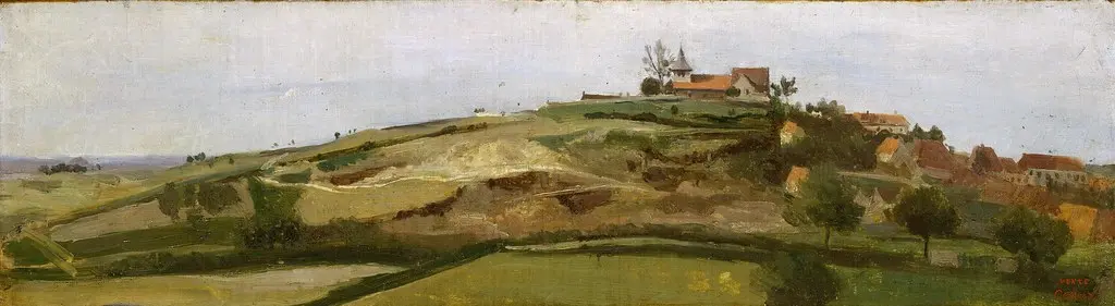 Camille Corot - View of Lormes Early [1840s]
