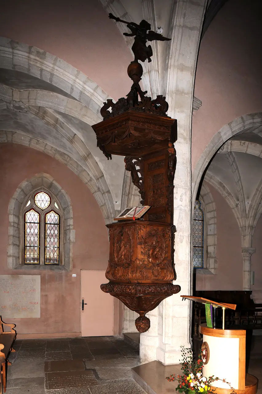 Orchamps-Vennes Kirche Kanzel 01 08