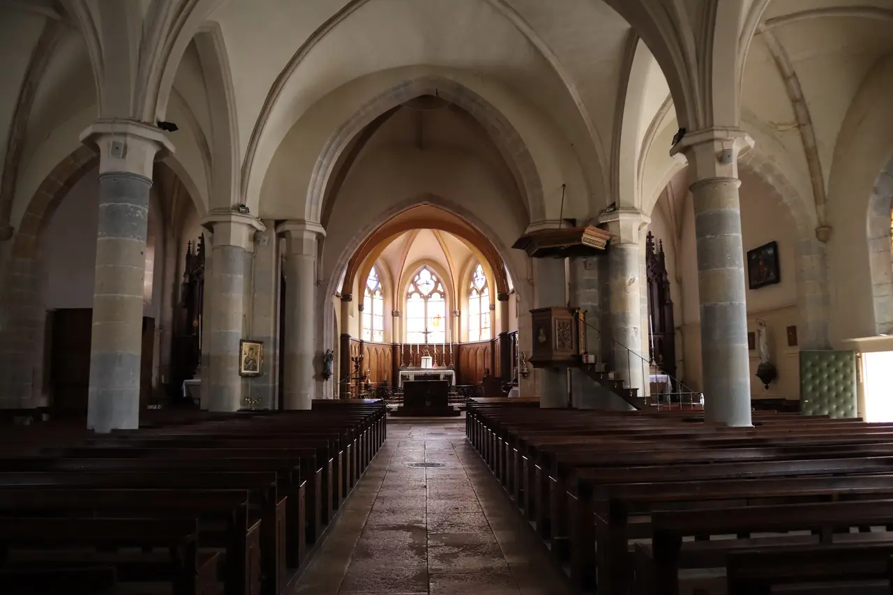 Plombières-lès-Dijon (21) Église Saint-Baudèle - Intérieur - 02