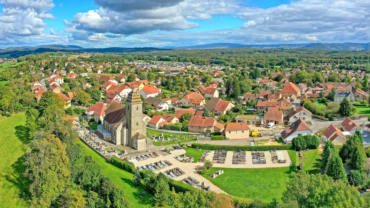 Serre-les-Sapins, vue générale du village