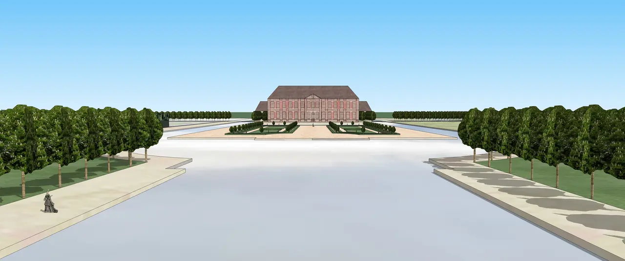 THORIGNY sur oreuse chateau coté jardin