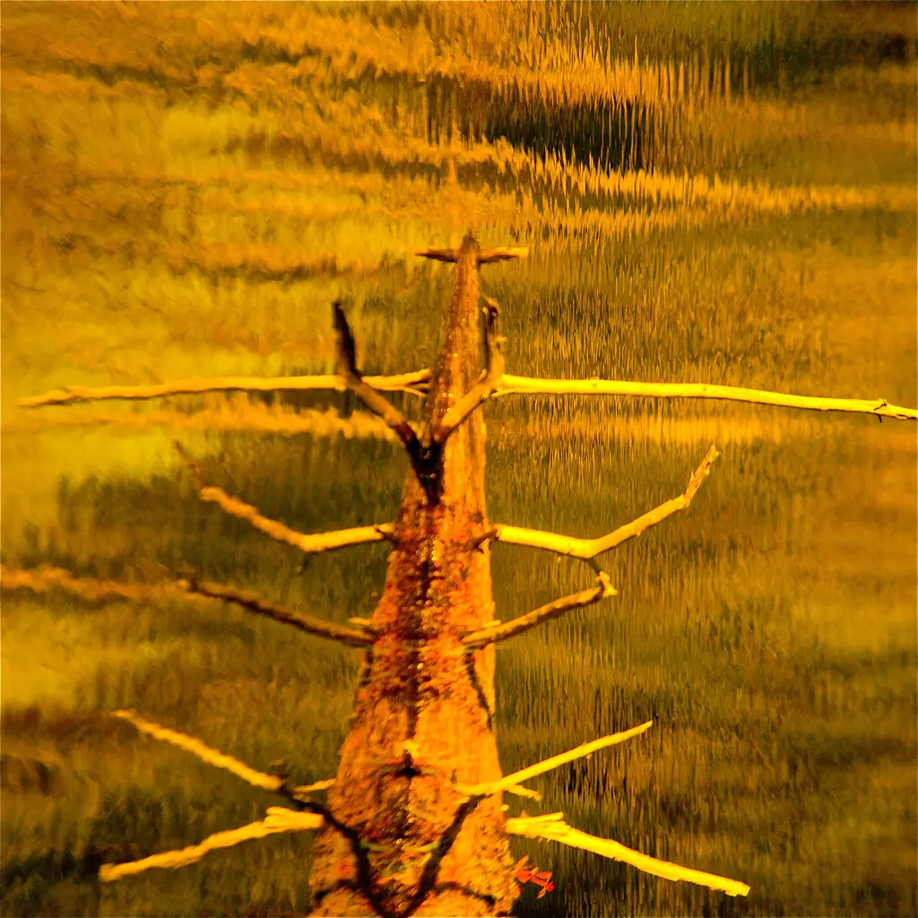 Coup de tonnerre... un vaste miroir d'ondes... naissance d'un satellite au marais...!!!