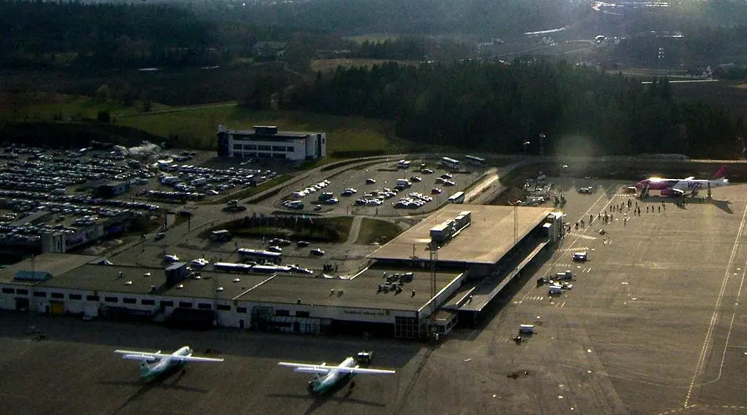 Sandefjord Airport, Torp from the air cropped